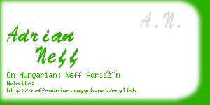 adrian neff business card